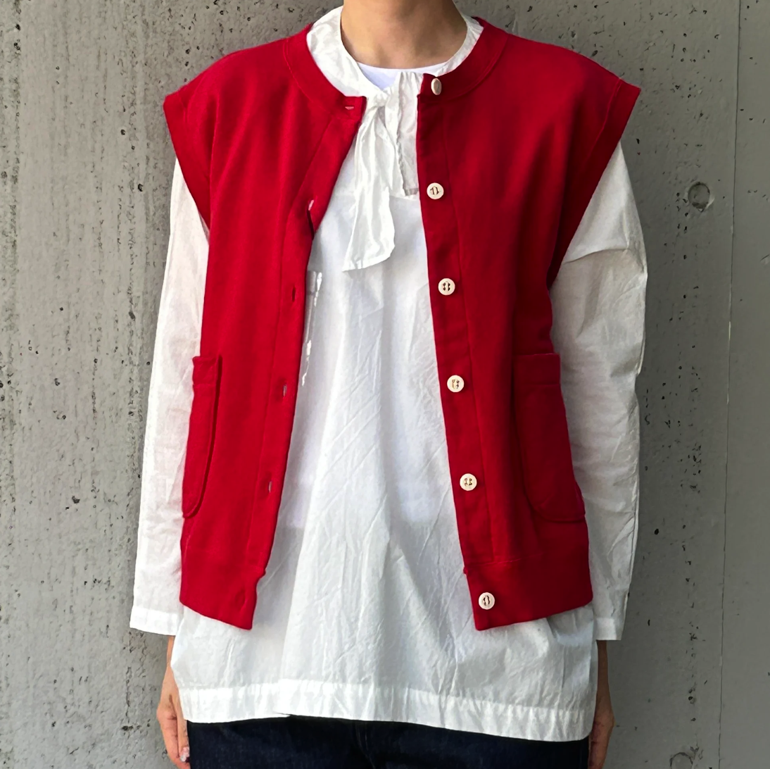 bulle de savon ビュルデサボンフリルベスト bulle de savon（ビュルデサボン）の「Lace×tulle frill ベスト